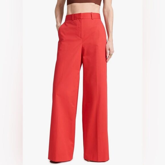 Theory High Waist Wide Leg Pants Women’s Grenadine Color Pockets Sz 0 - Picture 3 of 15
